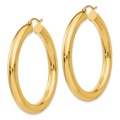 10k Polished 5mm Lightweight Hoop Earrings