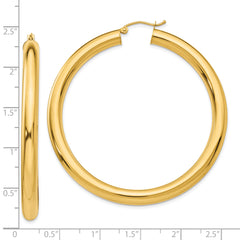 10k Polished 5mm Lightweight Hoop Earrings