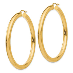 10k Polished 5mm Lightweight Hoop Earrings