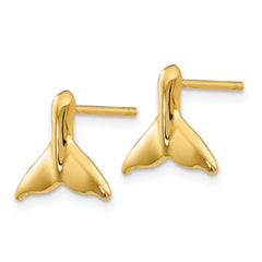 10k Whale Tail Post Earrings