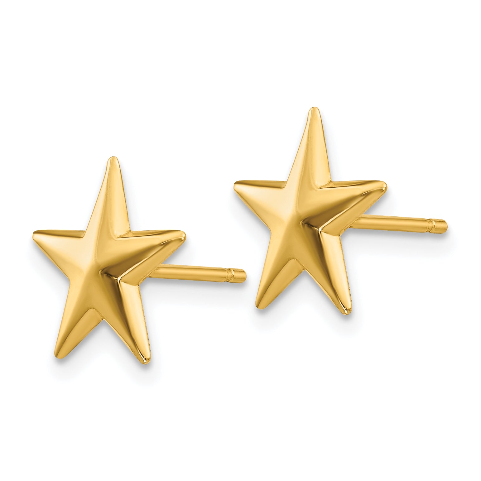 10k Nautical Star Post Earrings