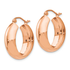 10k Rose Gold Hoop Earrings