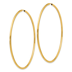 10k Endless Hoop Earrings