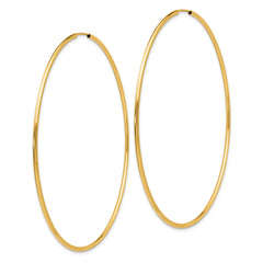 10k Endless Hoop Earrings