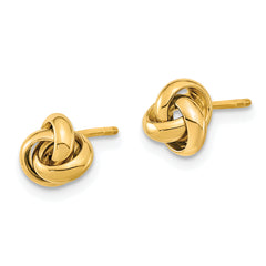 10k Polished Love Knot Post Earrings