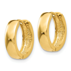 10k Round Hinged Hoop Earrings