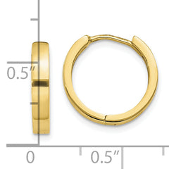 10K Hinged Hoop Earrings