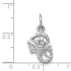 10k White Gold Scorpion Charm