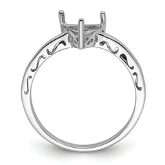 10k White Gold Ladies Ring Mounting