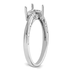 10k White Gold Ladies Ring Mounting