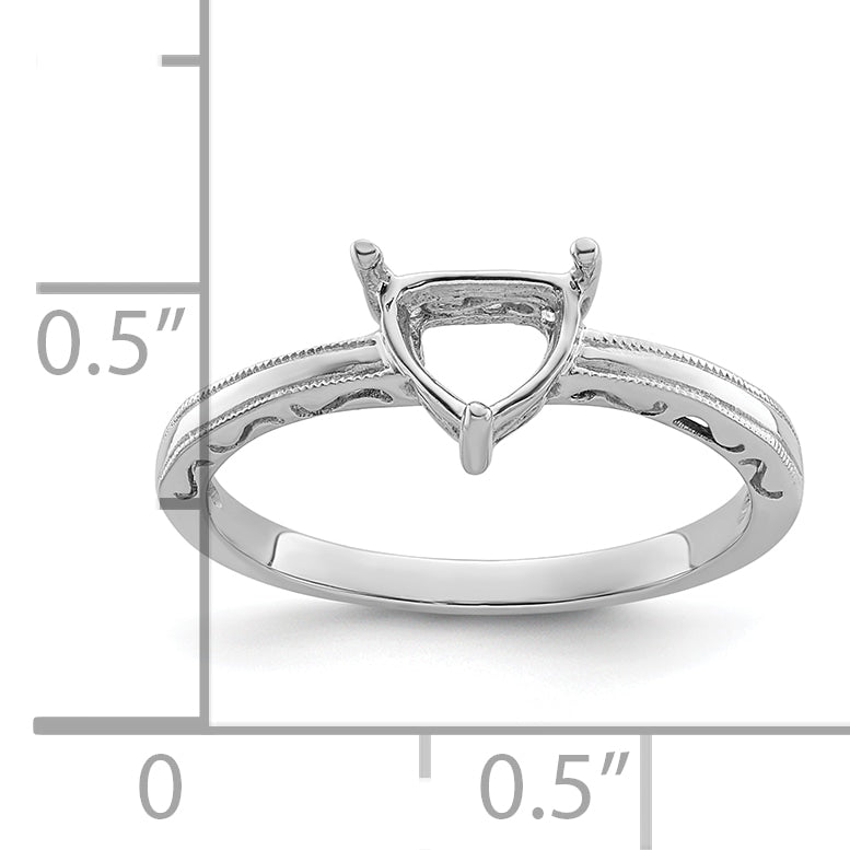 10k White Gold Ladies Ring Mounting