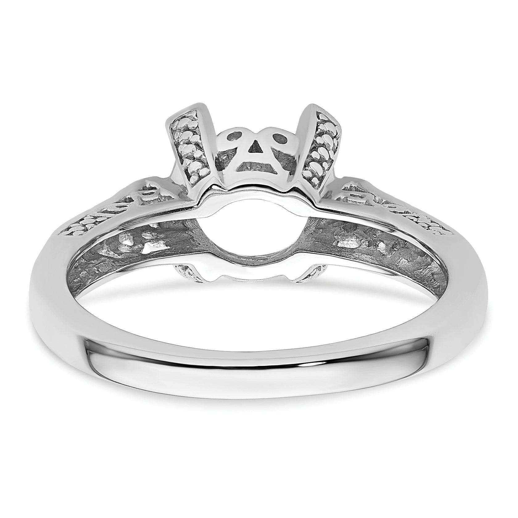 10k White Gold Ladies Ring Mounting