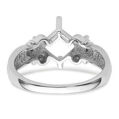 10k White Gold Ladies Ring Mounting