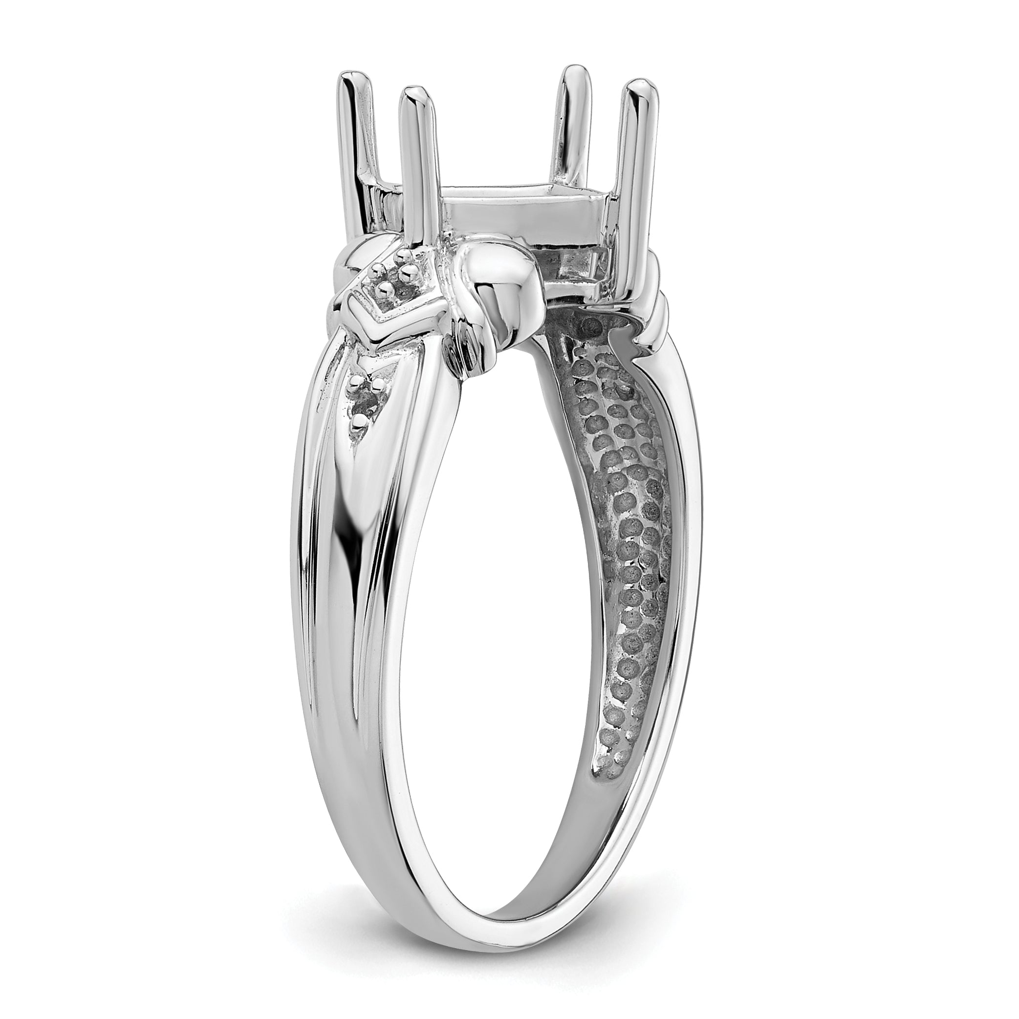 10k White Gold Ladies Ring Mounting