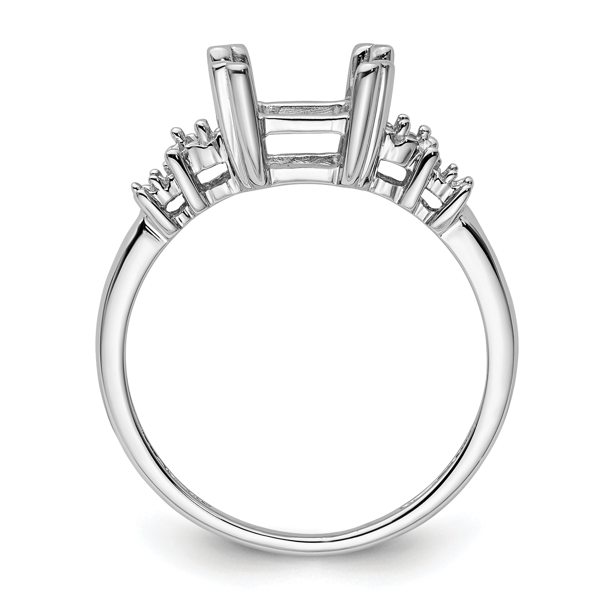 10k White Gold Ladies Ring Mounting