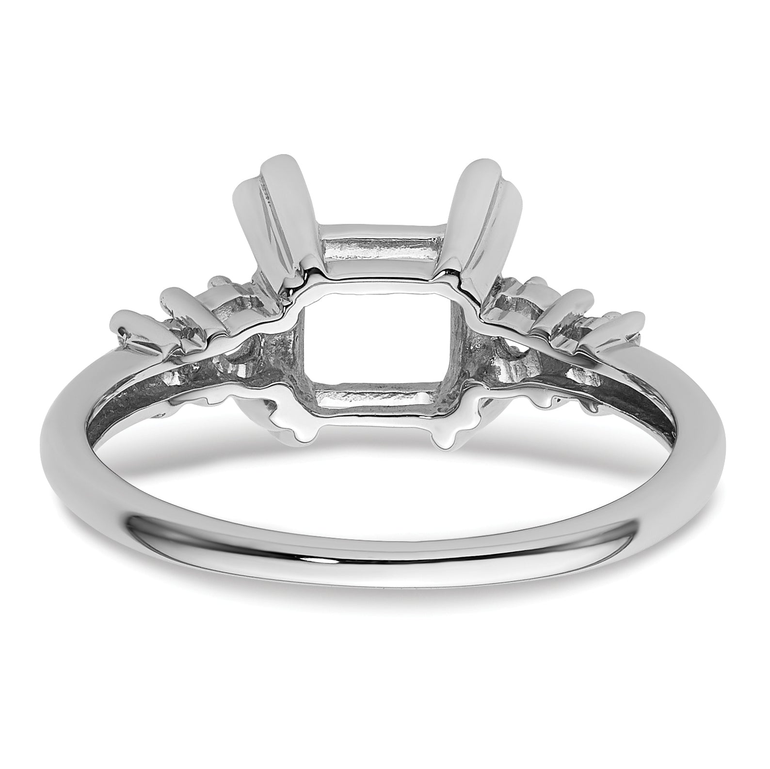 10k White Gold Ladies Ring Mounting