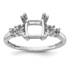 10k White Gold Ladies Ring Mounting