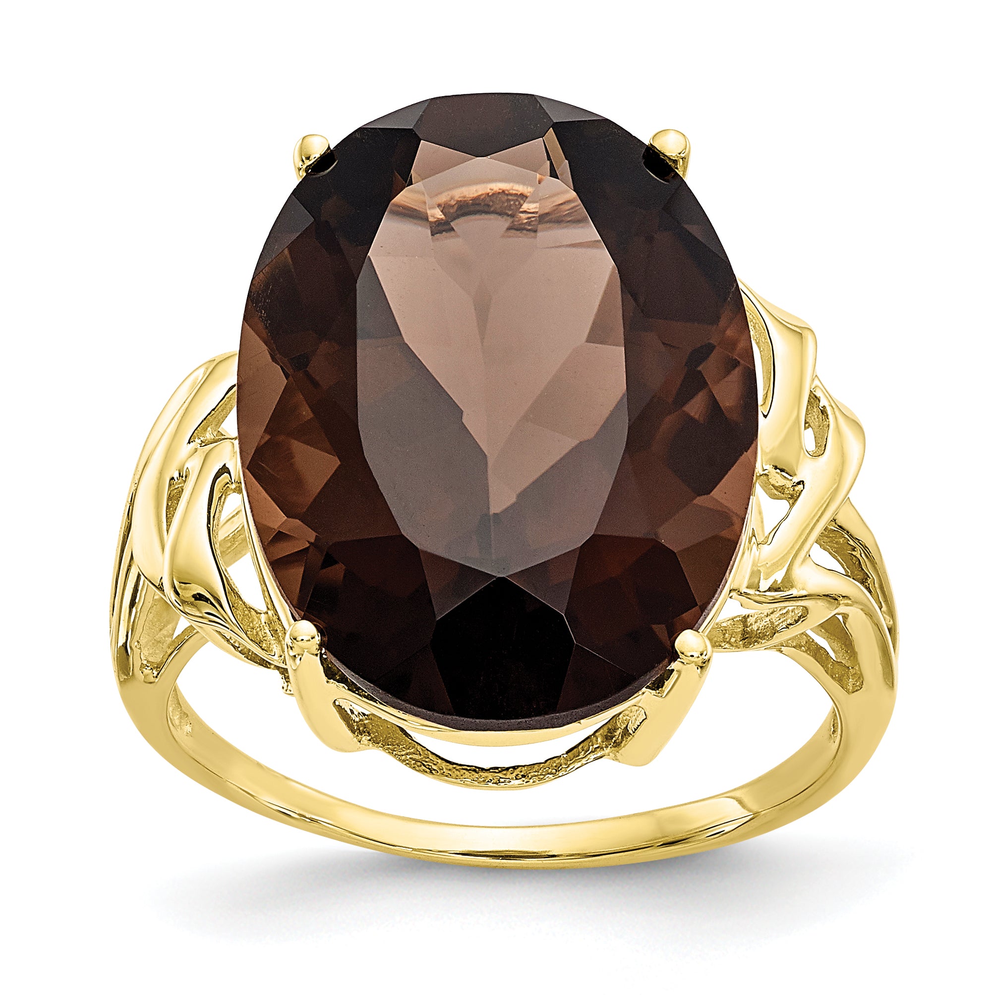 10k Smoky Quartz Ring