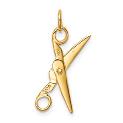 10k Moveable Scissors Charm