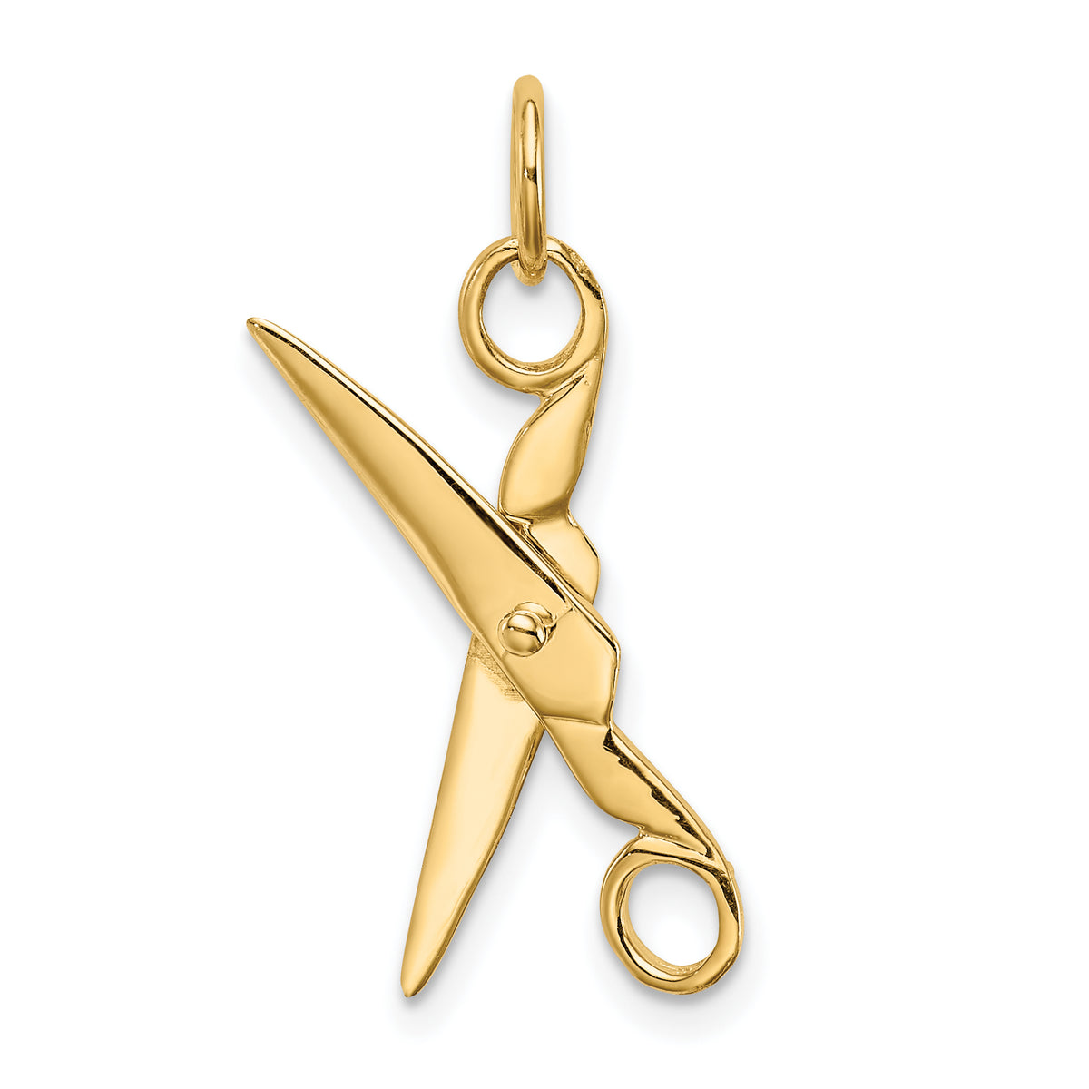 10k Moveable Scissors Charm