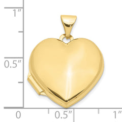 10k Plain Heart Locket