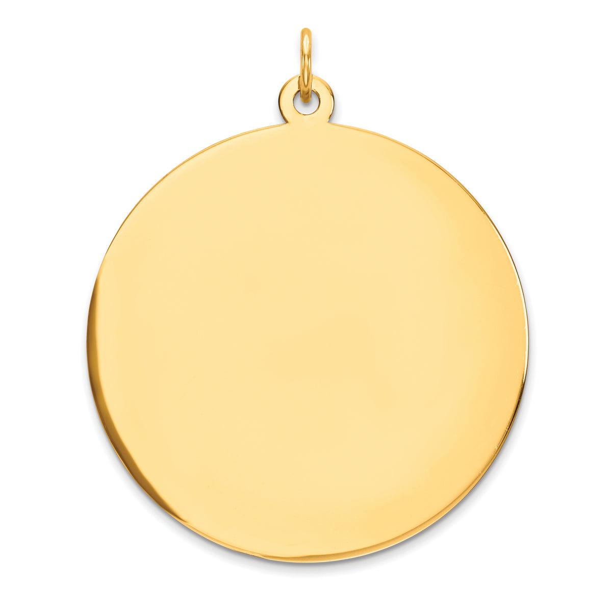 10K Plain .018 Gauge Circular Engravable Disc Charm