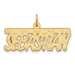 10KY Satin Bellamy Font Name Plate