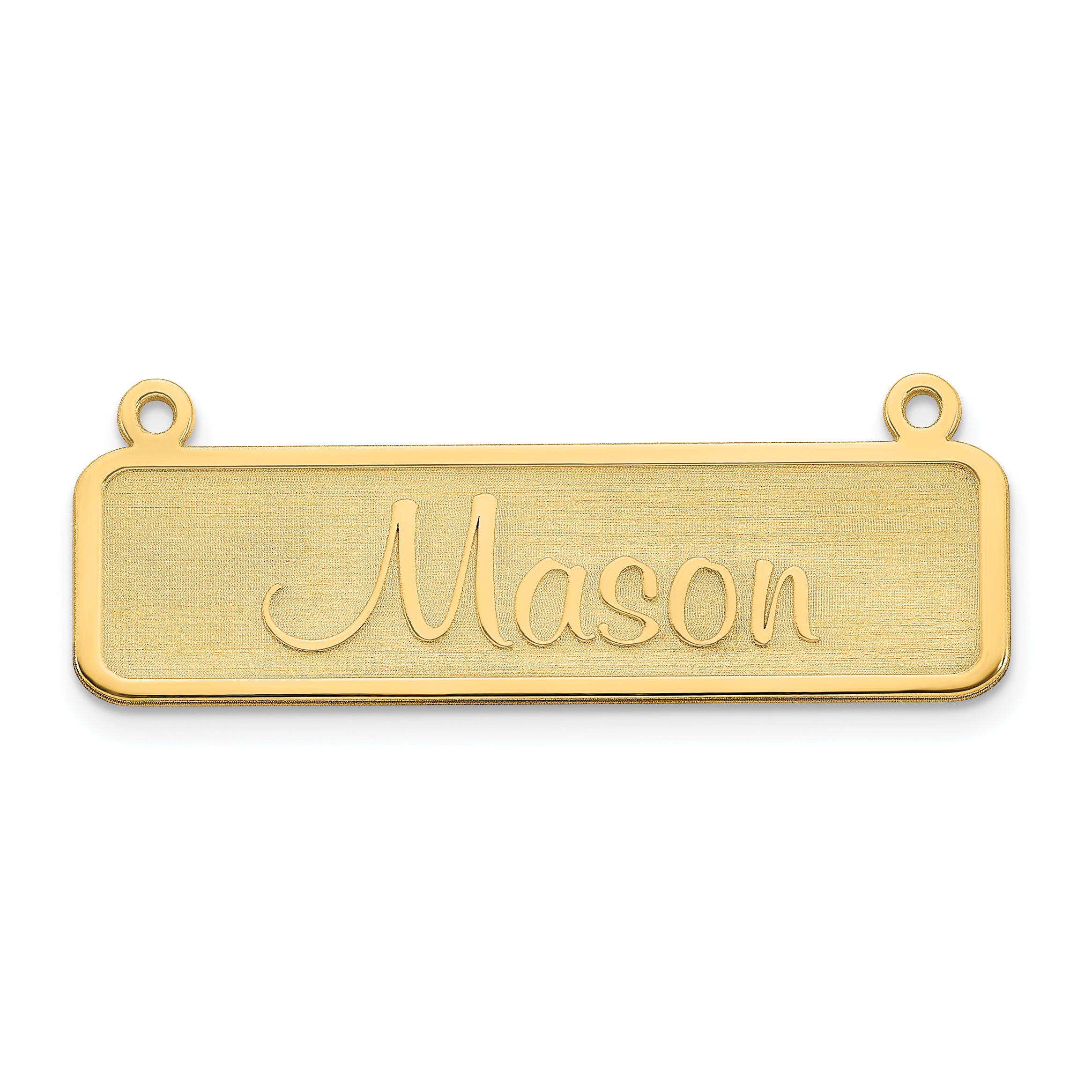 10K Satin Name Plate Bar