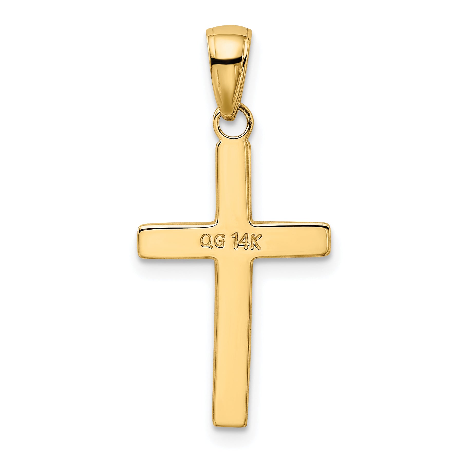 10k Polished Cross Pendant