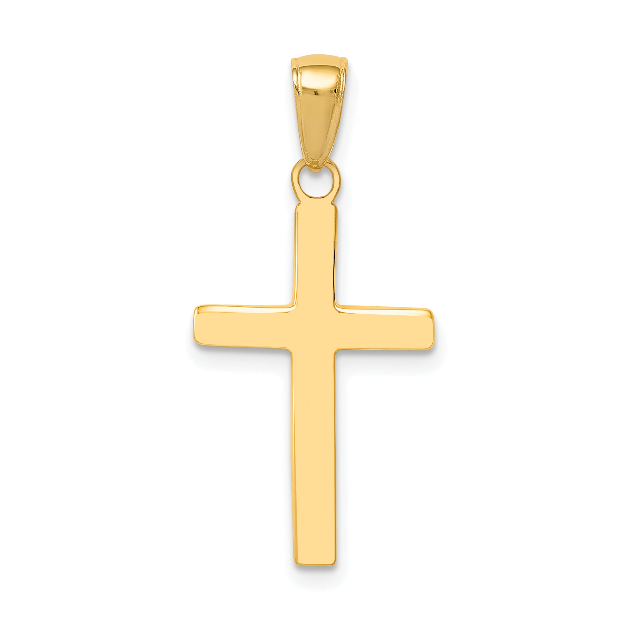 10k Polished Cross Pendant