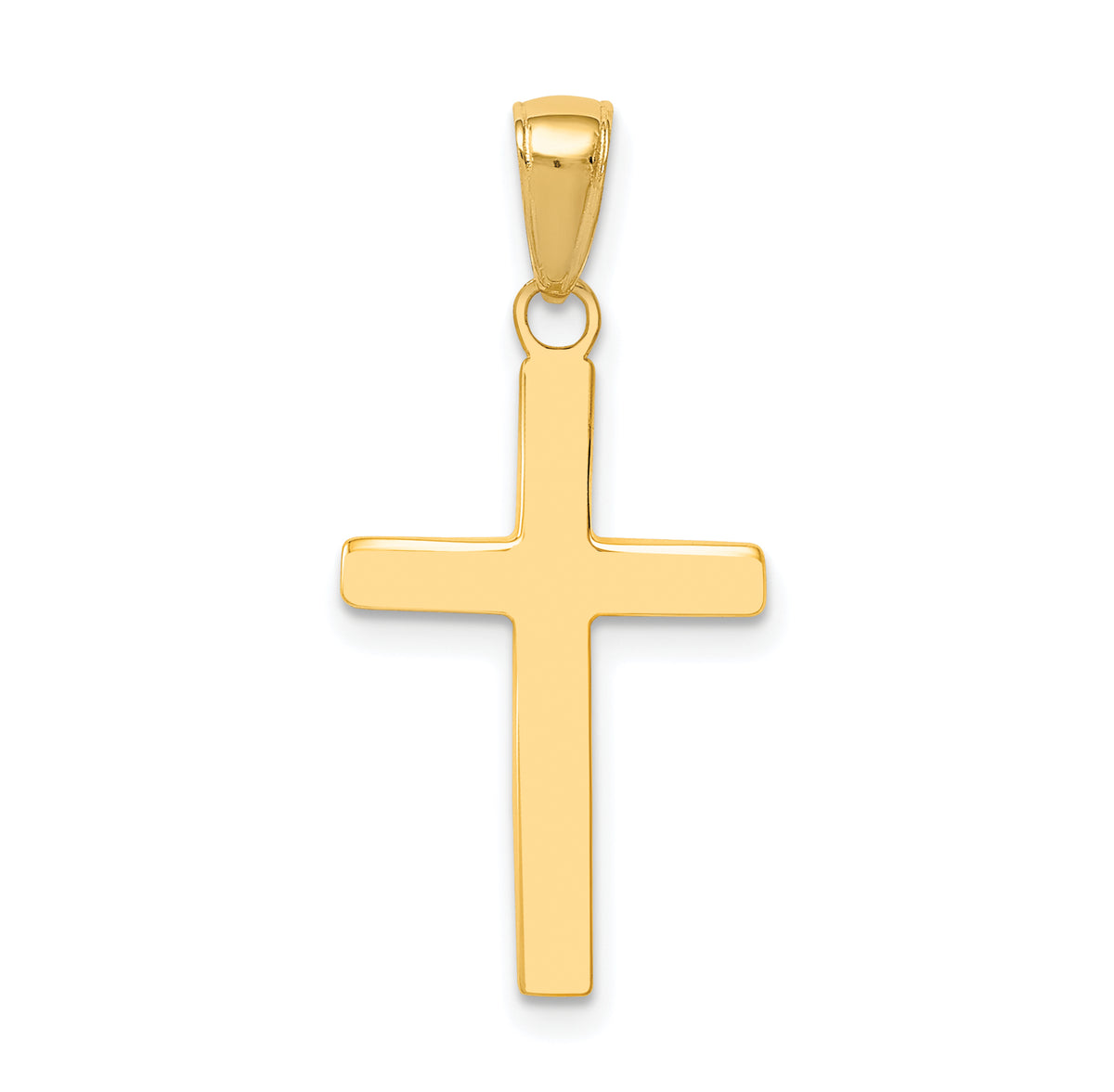 10k Polished Cross Pendant