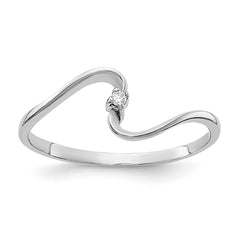 10K White Gold AA Diamond ring