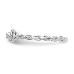 10K White Gold AA Diamond heart ring