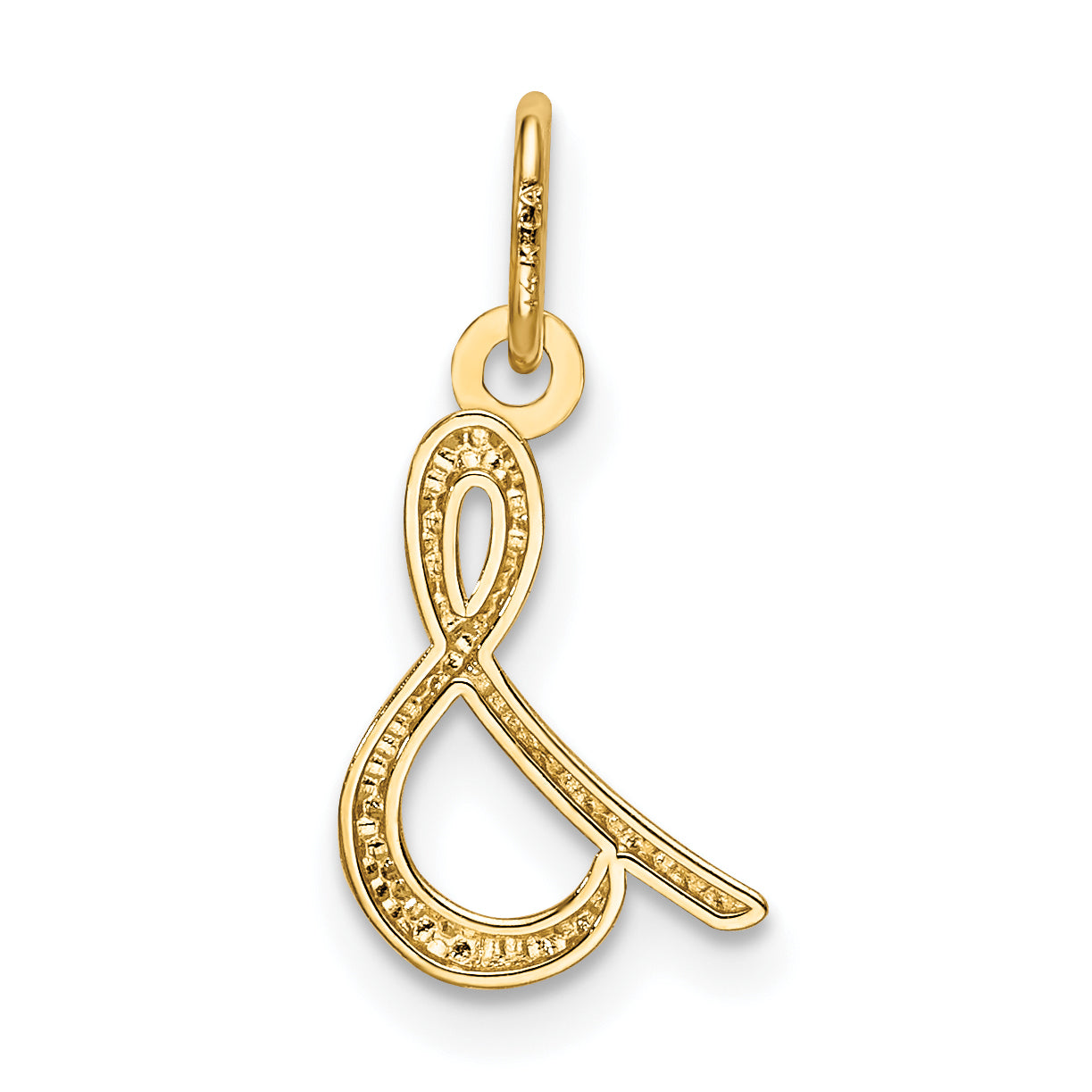 10k Yellow Gold Letter s Initial Charm