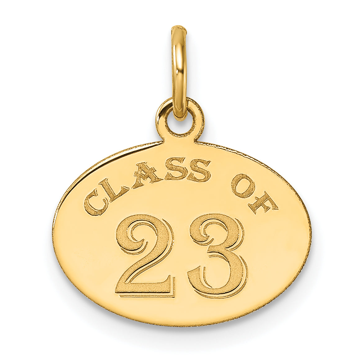 10k Oval CLASS OF 2023 Charm