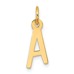 10k Large Slanted Block Initial A Charm