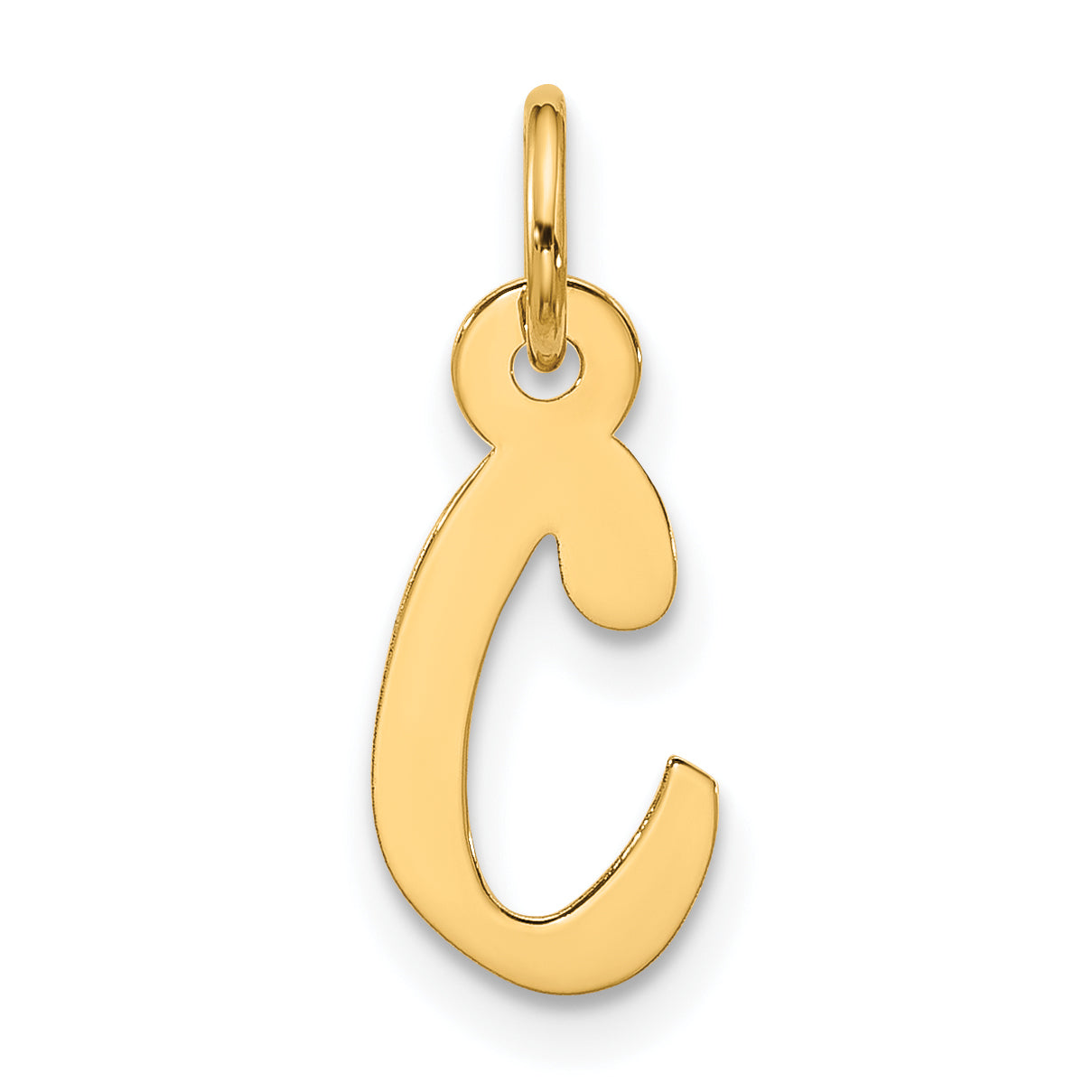 10k Large Slanted Block Initial C Charm