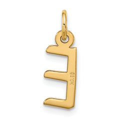 10k Large Slanted Block Initial E Charm