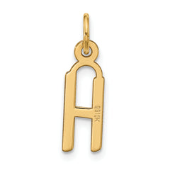 10k Large Slanted Block Initial H Charm