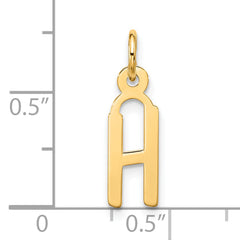 10k Large Slanted Block Initial H Charm