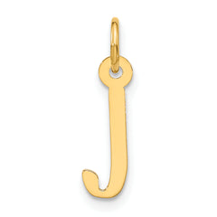 10k Large Slanted Block Initial J Charm