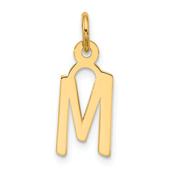 10k Large Slanted Block Initial M Charm