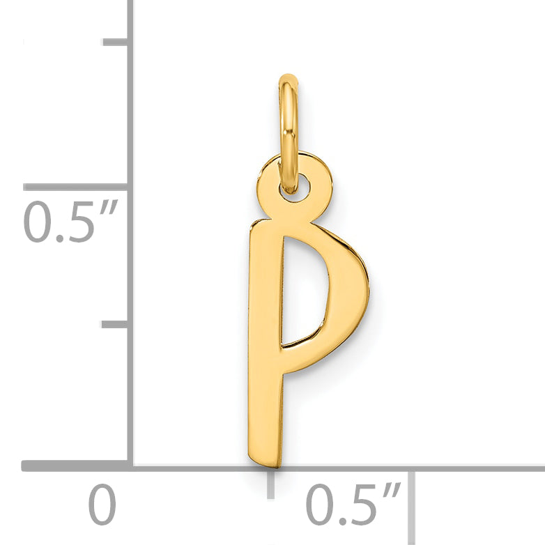 10k Large Slanted Block Initial P Charm