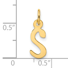 10k Large Slanted Block Initial S Charm