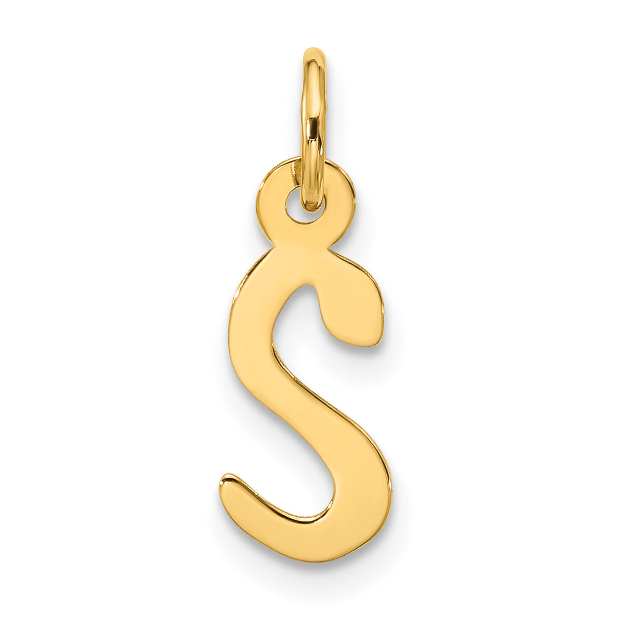 10k Large Slanted Block Initial S Charm