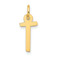 10k Large Slanted Block Initial T Charm