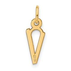 10k Large Slanted Block Initial V Charm