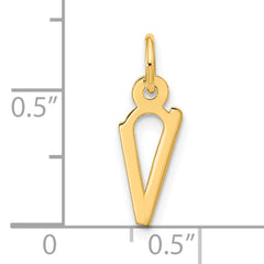 10k Large Slanted Block Initial V Charm