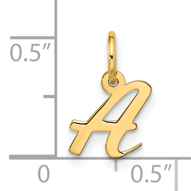 10k Small Script Initial A Charm