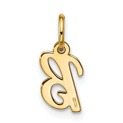 10k Small Script Initial B Charm